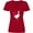 Red, variant on Inktastic French Goose Says Honque Women's V-Neck T-Shirt