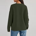 thumbnail image 6 of BODOAO Women's Solid V Neck Button Down Long Sleeve Lightweight Basic Cotton Soft Knit Cardigan Sweaters Women's Autumn Winter Solid Color Long Sleeved Warm Knit Cardigan Sweater Jacket Green Xxl, 6 of 9