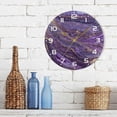 thumbnail image 7 of Dreamtimes Marble Texture Wall Clock, 10 Inch Silent Non Ticking Round Clock Oil Painting Clock Easy to Read Clock for Living Room Bedroom Bathroom Home Decor, 7 of 7