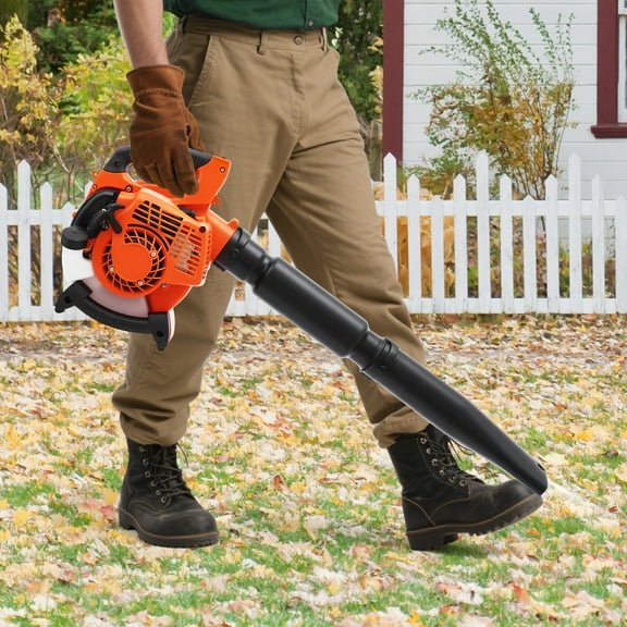 Peakora 25.4cc Two-Stroke Leaf Blower 7500rpm Adjustable Handheld Cordless Gas Blower 0.75kw Lightweight Gasoline Grass Sweeper for Urban Road Cleaning Sweeping Fallen Leaves Industrial Dust