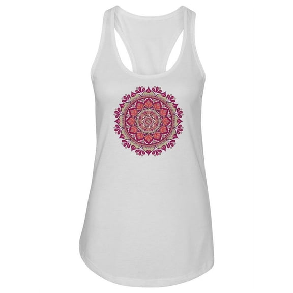 Retro Mandala Design Tank Women -Image by Shutterstock, Female x-Large