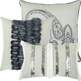 thumbnail image 2 of Aubrey 7 Piece Paisley Jacquard Comforter Set in Navy by Nanshing, King, 2 of 8