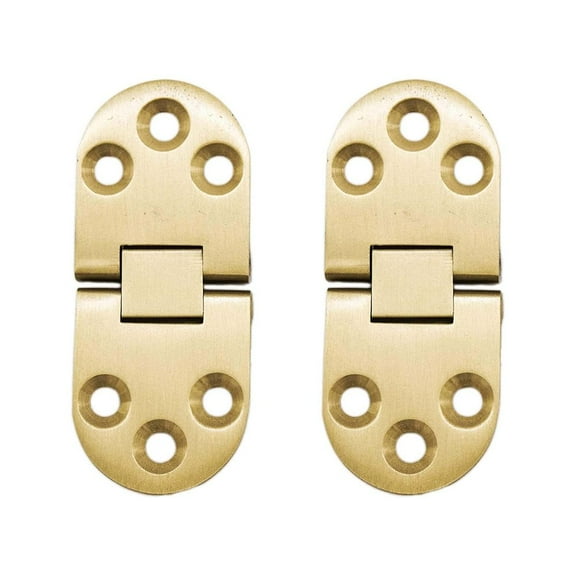 MARINE CITY Hidden Hatch Hinges, Brass 180 degree Mount, 2-13/16 Inches, Corrosion-Resistant, Heavy-Duty for Marines, Boats, Tables, Cabinets Pack of 2