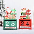 thumbnail image 2 of Wosthever Adorno de escritorio, decoración de Navidad, regalo de Navidad, artesanía de madera, decoraciones exquisitas para el hogar, calendario Kits de decoración para fiestas Patrón mayor Wosthever HA069462-01, 2 of 6