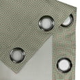 thumbnail image 5 of Ambesonne Geometric Grommet Curtain, Squares Mosaic, 50" x 54", Sea Green Dark Coral, 5 of 6