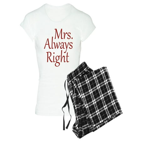 

CafePress - Mrs. Always Right - Women s Light Pajamas