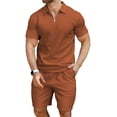 thumbnail image 2 of Conjunto de polo y pantalones cortos KUYIGO, trajes de verano para hombre, 2 of 6