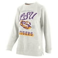 thumbnail image 2 of Women's Pressbox Oatmeal LSU Tigers Plus Size Comfy Cairo Terry Pullover Sweatshirt, 2 of 3