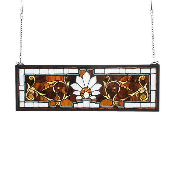 Meyda Tiffany 73063 Stained Glass Tiffany Window From The Transom Windows Collection -