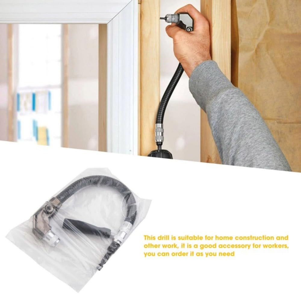 90 Degree Right Angle Drill Hex Socket Drill Bit Adjustable Flexible Bits 6.35mm Screwdriver Adapter Angle Extension Power Drill Attachment