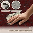 thumbnail image 6 of ODIKA 4'x6' Washable Area Rug Stain Resistant, Low Pile, Easy Care Web Gothic Arch With Spider Emblem And Vintage Scroll Border for Dorm Room, Small Living, 6 of 7