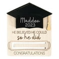 thumbnail image 1 of Fiudx Cartera de Madera para Graduación, Adorno para Tarta con Forma de Dinero, Regalo de Graduación Personalizado, Celebración de Secundaria o Universidad, Práctica Bandeja de Almacenamiento, Regalo, 1 of 2