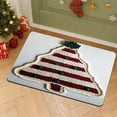 thumbnail image 4 of Woven Christmas Diatom Mud Mat - 23.6x15.7in Multicolor Non-Slip Polyester Door Mat, Soft Bath Entrance Rug for Bathroom Holiday Decor & Festive Home Accent, 4 of 6