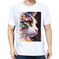 thumbnail image 3 of Summer Short Sleeve Tops Crew Neck Shirts For Women CatPlus Size Tee Shirts, 3 of 5