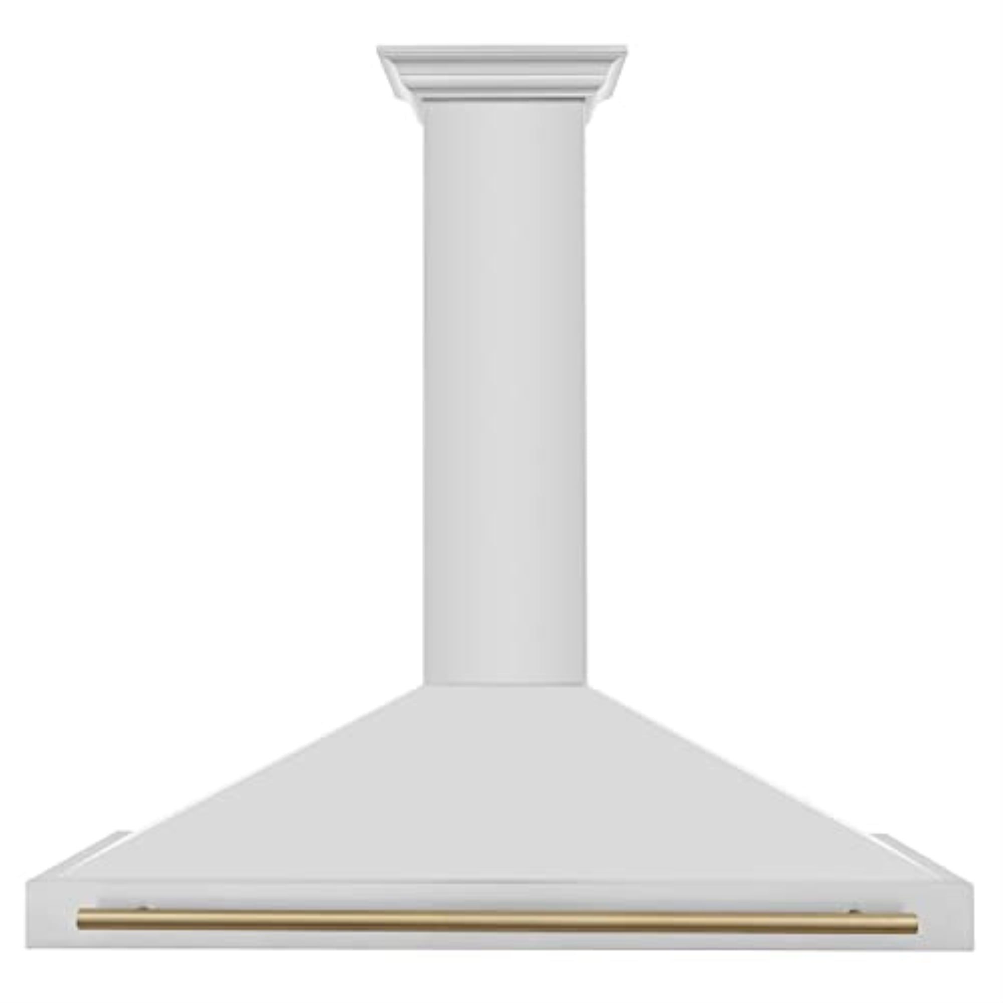 ZLINE 48 ZLINE Autograph Edition Stainless Steel Range Hood with Stainless Steel Shell and Champagne Bronze Handle (KB4SNZ-48-CB