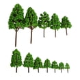 thumbnail image 1 of Train Road Decorative Modelo Tree Interior Outdoor Miniatura Paisaje Realista Plantas Artificiales Simulación árboles falsos 12 Paquetes Noticed HA011883-00, 1 of 7