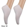 thumbnail image 2 of Unique Bargains 1 Pair Moisturizing Gel Socks Cracked Foot Care Protector Ankle Silicone Socks M Size White, 2 of 6