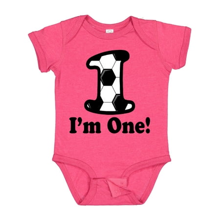 

Inktastic First Birthday Soccer 1 Year Old Boy Gift Baby Boy or Baby Girl Bodysuit