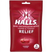 Halls Relief Cherry Flavor Drops, 40 count