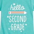thumbnail image 3 of Instant Message - Hello Second Grade - Toddler & Youth Girls Short Sleeve Graphic T-Shirt, 3 of 6
