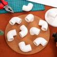 thumbnail image 2 of 10 pcs accesorios de tubería de codo conector de ajuste de tubería de PVC para tubería de agua 90 grados conectores de unión accesorios de manguera accesorios de plomería, 2 of 5