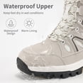 thumbnail image 3 of Ecetana Snow Boots for Women Mid-Calf Winter Boots Lace Up Non-Slip Outdoor Hiking Boots, 3 of 7