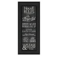 thumbnail image 3 of Trendy Decor4U "House Rules" By Susan Ball, Printed Wall Art, Ready To Hang Framed Poster, Black Frame - Finish:Black/White-Finish:Black/White, 3 of 5