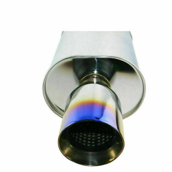 2.5 Pieds' ID 4 Pieds' OD Performance Sport Bon Son Échappement Droit Muffler Tip Bleu
