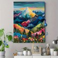 thumbnail image 4 of Vibrant Impressionist Floral Landscape Textured Canvas Print， Suitable for Living Room， Bedroom， Dining Room， Hallway， Office Decor, 4 of 8