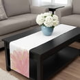 thumbnail image 4 of Pink Gold Table Runner 48 Inches Long, Boho Modern Abstract Minimalist Aesthetic Flower Kitchen Coffee Dining Table Decoration for Home Party Birthday Wedding Home Decor 13x48 Inches, 4 of 8