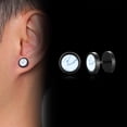 thumbnail image 4 of Boucles d'Oreilles Clous pour Hommes Usage Quotidien Rue Bijoux Acier Inoxydable Petit Accessoire d'Oreille, 4 of 6