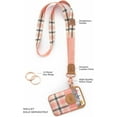 thumbnail image 2 of POCKT Cool Neck Lanyard for Keys, Wallets and ID Badge Holders, Key Chain Holder for Men and Women | Pink Plaid, 2 of 7