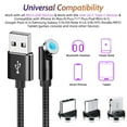 thumbnail image 6 of 540° Rotating Magnetic Charging Cable (4 Pack 3/3/6/6ft) USB C Magnetic Phone Charger Cable 3 in 1 2.4A Fast Charge Cord for iPhone Samsung Moto Oneplus Android Tablet TWS Earbuds Gamepad, 6 of 13