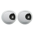thumbnail image 1 of VONKY 2Pcs 60mm Computer Desk Table Grommet Cable Port Wire Hole Cover Silver, 1 of 9