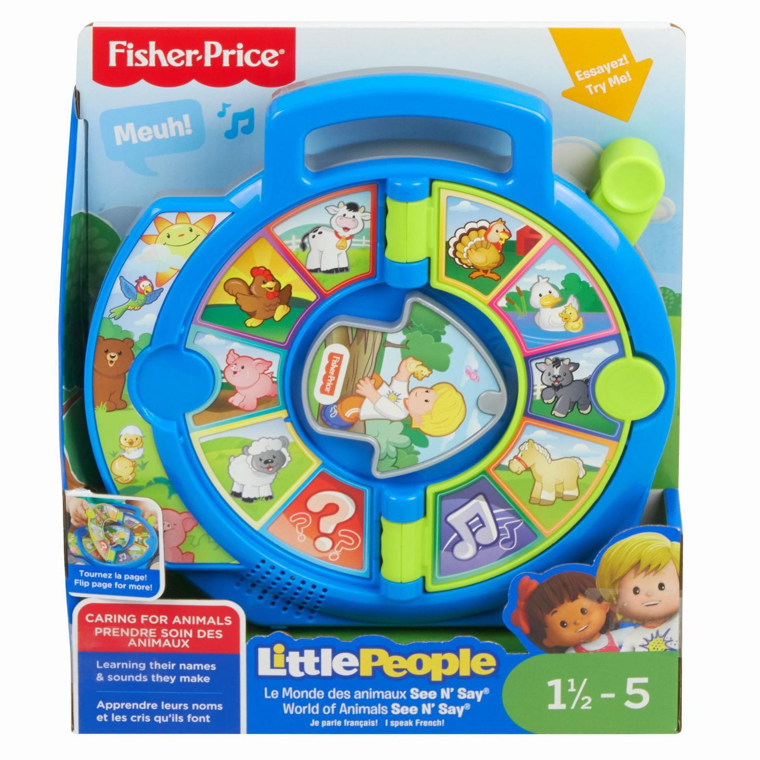 Fisher-Price Little People World of Animals See 'n Say - French Edition
