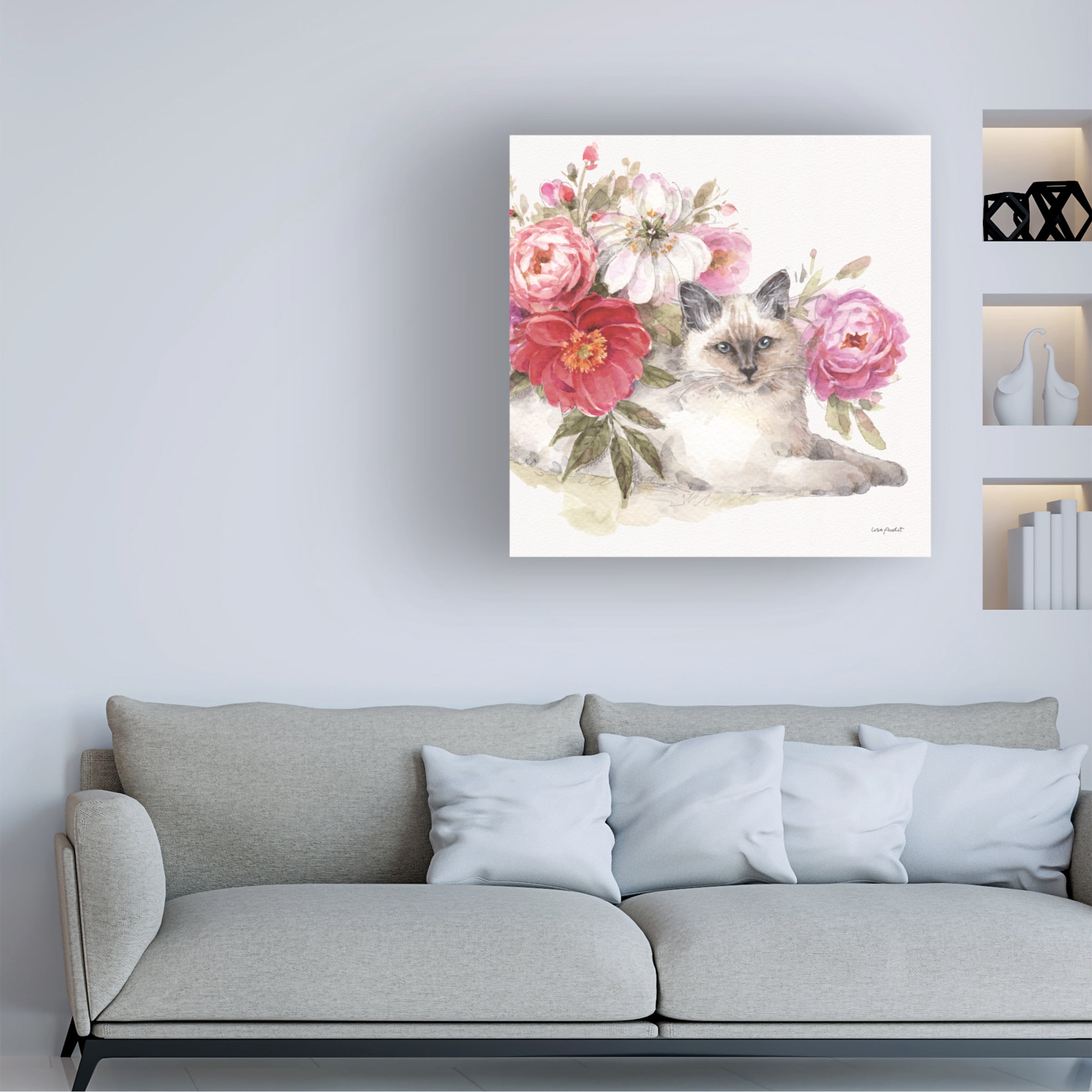 Lisa Audit 'Obviously Pink 21 Square' Canvas Art