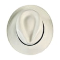 thumbnail image 4 of Novo Grade 8 Panama Straw Fedora Hat - L - Bleach, 4 of 7