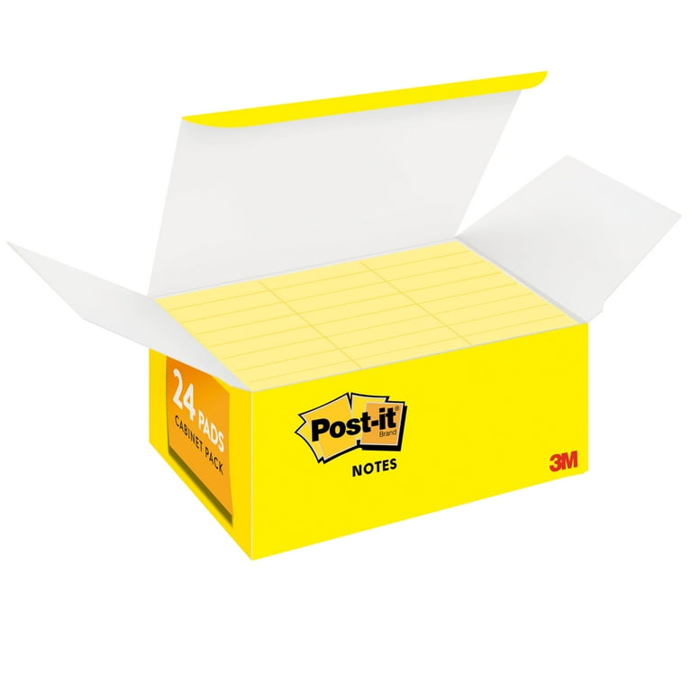 Post-it Notes - Original Notes, 1-1/2 x 2, Canary Yellow, 24 90-Sheet Pads/Pack, Sold as 1 PK Post-it Notes - Original Notes, 1-1/2 x 2, Canary Yellow, 24 90-Sheet Pads/Pack, Sold as 1 PK