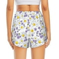 thumbnail image 3 of Picia Daisies Flowers Pattern Women's 2 in 1 Athletic Running Shorts High Waisted Workout Casual Gym Sweat Shorts with Comfy Liner Zipper Pockets-XX-Large, 3 of 9