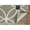thumbnail image 5 of Vintage Tangram Rug Grey 8x10 Soft Microfiber Polyester Distressed Design, 5 of 6