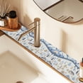 thumbnail image 2 of Yayeee Faucet Mat for Kitchen Sink 14.7" Diatomite Long Splash Guard Pad, Light Blue Mountain, 2 of 7