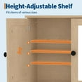 thumbnail image 7 of 22.2 Inch Mirrored Medicine Cabinet for Bathroom, Over Toilet Storage Cabinet with Adjustable Shelf, Space-Saving Wall Mounted Bathroom Cabinet Organizer, 7 of 7
