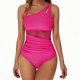 thumbnail image 1 of Traje de baño tankini de cintura alta para mujer, traje de baño de dos piezas con bloques de color, traje de baño de dos piezas para mujer, trajes de baño tankini para mujer, traje de baño de 2 piezas, 1 of 4