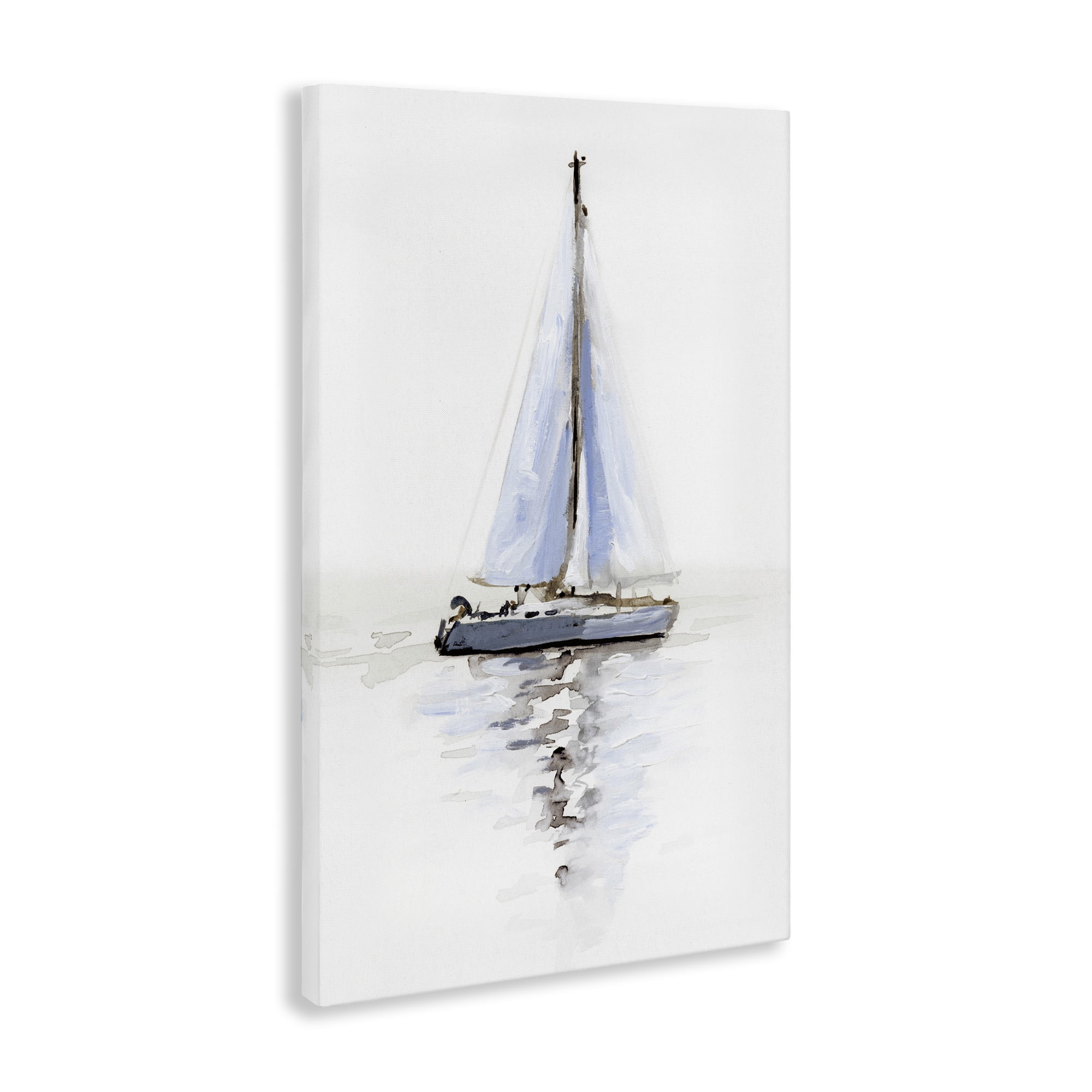Stupell Industries Reflective Beach Sails Transportation Painting Gallery Wrapped Canvas Art Print Wall Art, 24 x 36