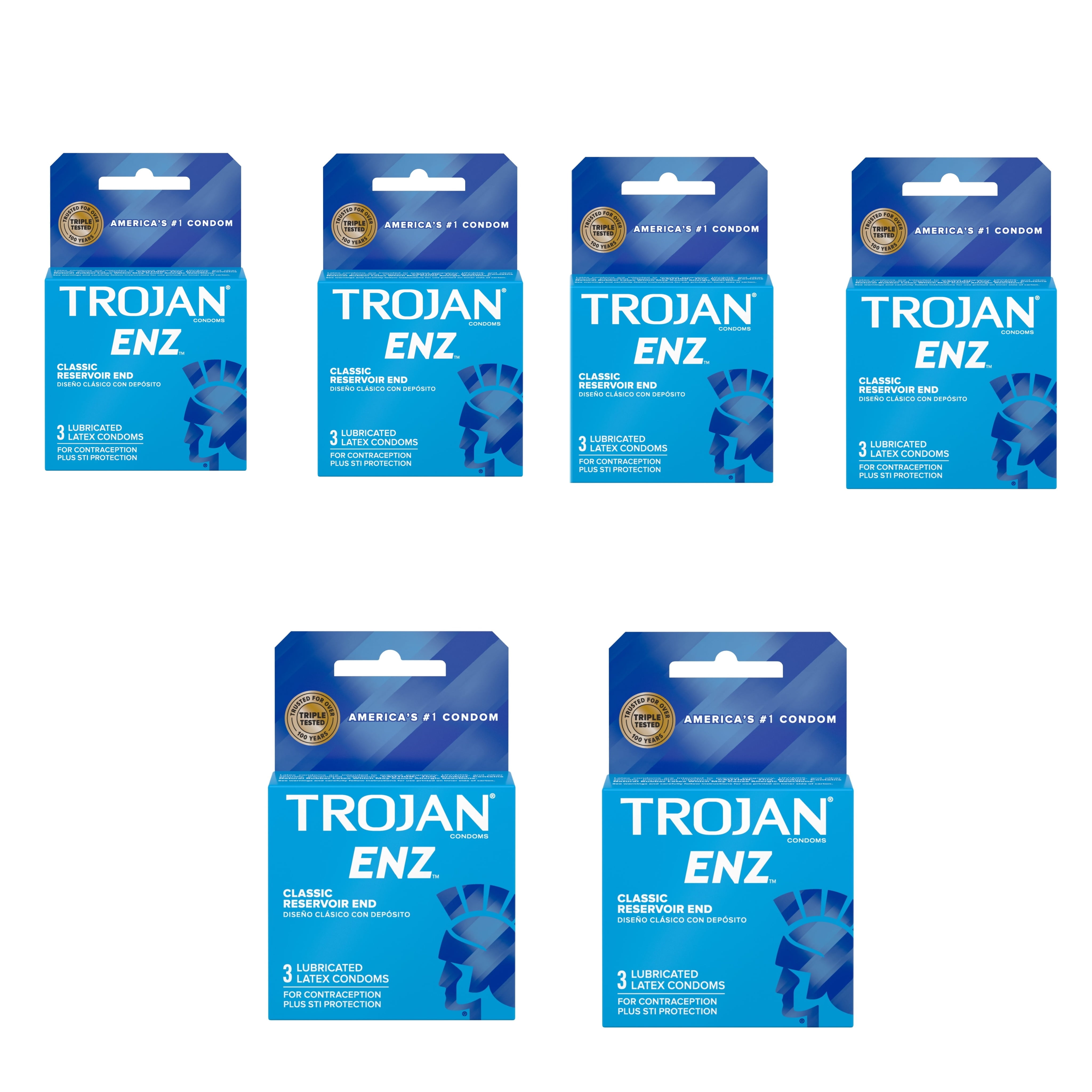 lubricantes sexuales naturales Trojan Condoms 3pk Light Purple Her Pleasure Lubricated main image 0
