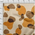 thumbnail image 3 of oneOone Silk Tabby Orange Fabric Abstract Organic Shape Sewing Craft Projects Fabric Prints By Yard 42 Inch Wide, 3 of 4