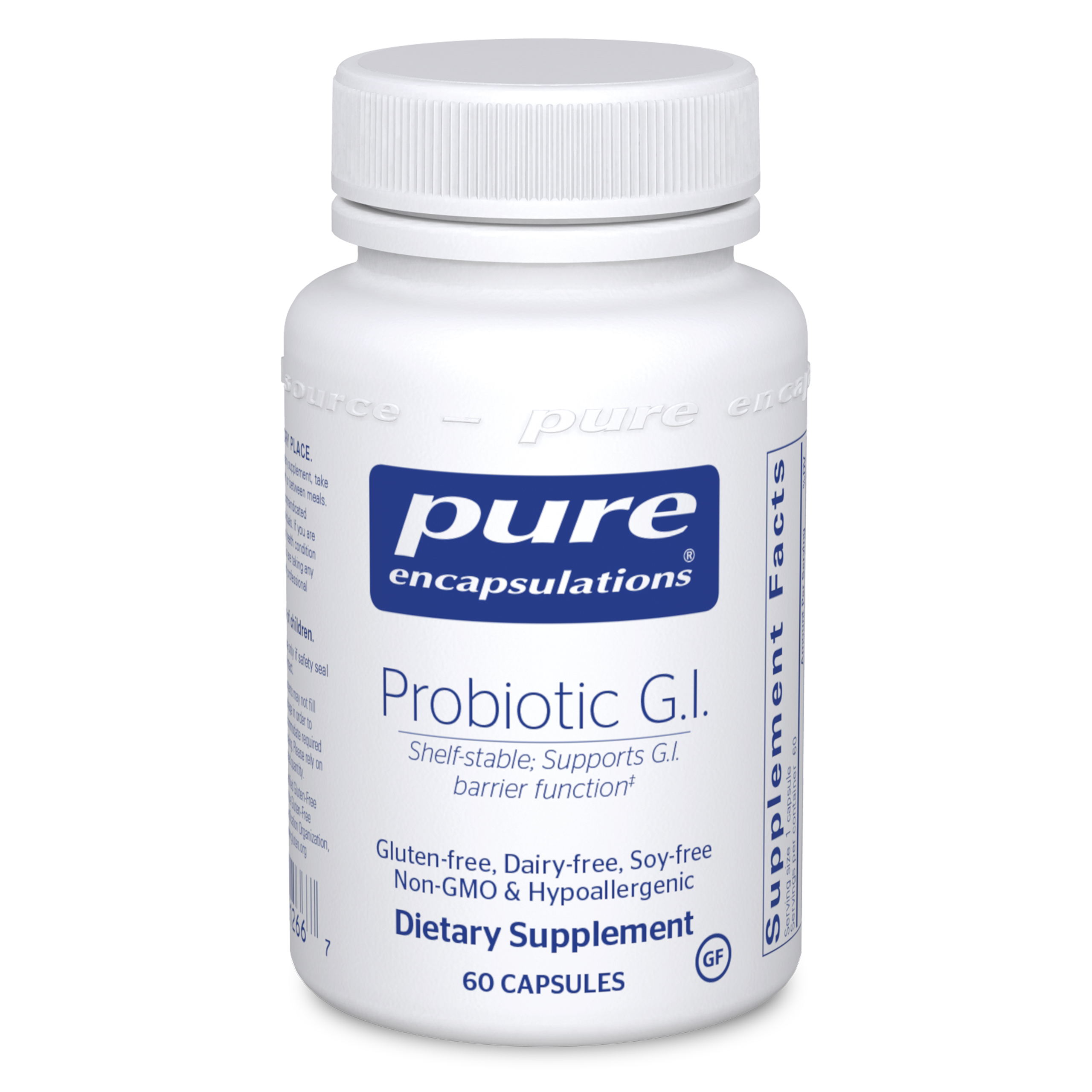 Pure Encapsulations Probiotic G.I. | Shelf Stable Probiotic for Bone Health, Lean Body Mass, Intestinal Health, and Gastrointestinal Support* | 60 Capsules