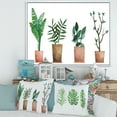 thumbnail image 2 of Designart 'Duo of Potted Flowers House Plants In Claypots' Farmhouse Framed Canvas Wall Art Print, 2 of 5