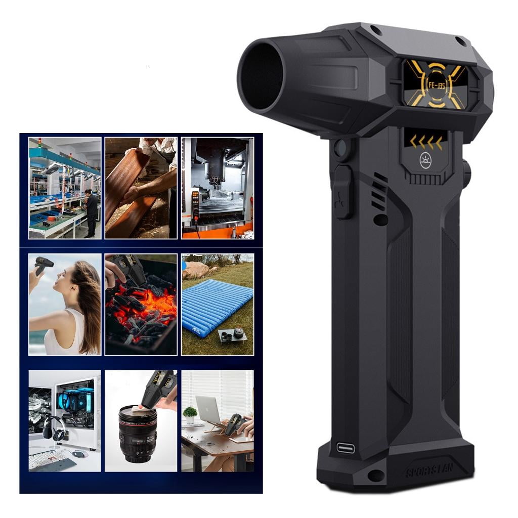 Cordless Electric Air Duster Fast Charging Blower Fan For Keyboards, PC Car And Inflatable Gear Turbocharged Duct Fan