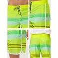 thumbnail image 6 of Lars Amadeus Men's Shorts Summer Printed Drawstring Color Block Swim Beach Shorts, 6 of 6